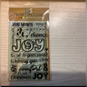 Paper Smooches “Spreading Joy” Clear Stamps!